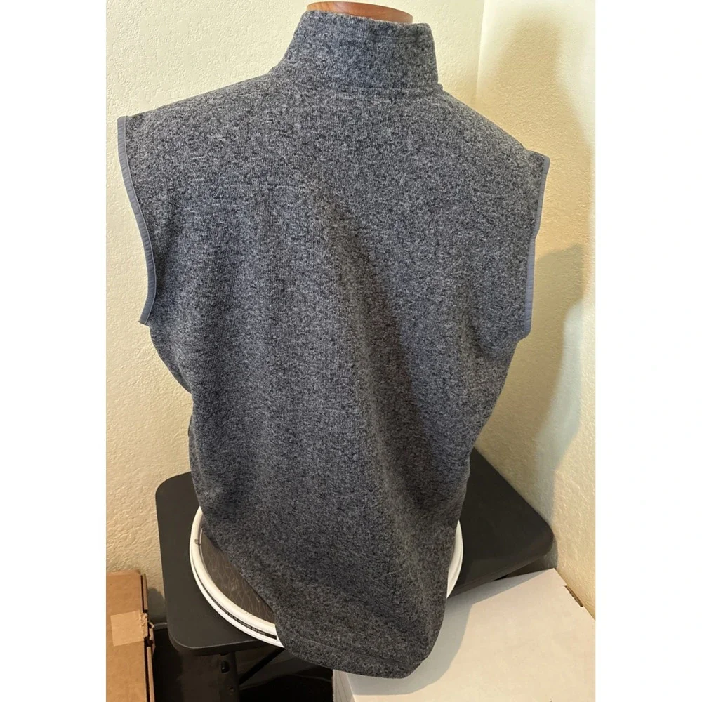 Eddie Bauer Vest Men 2XL Gray Radiator Sweater Full Zip Outdoor 2-Way Stretch